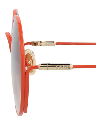 Chloé Round-Frame Metal Sunglasses
