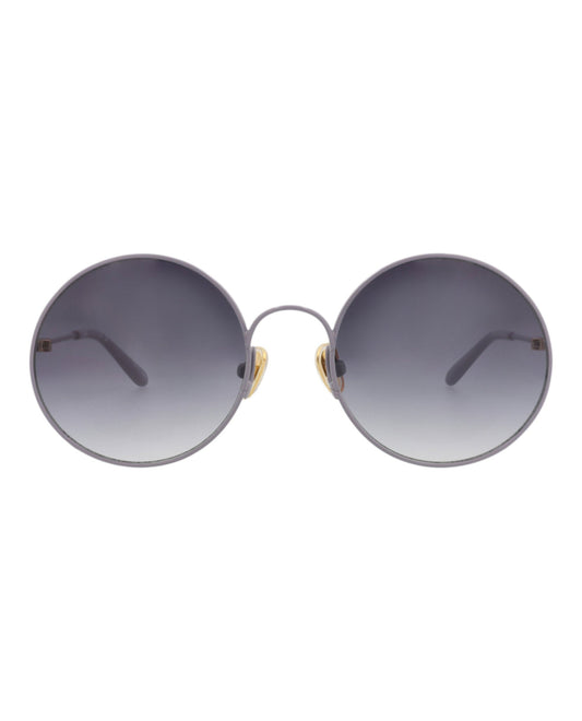 Chloé Round-Frame Metal Sunglasses