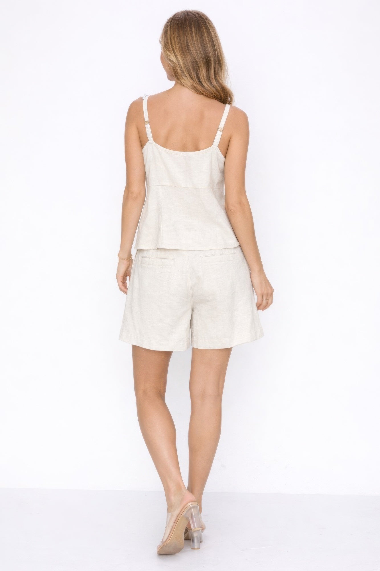 Linen Set Top And Shorts
