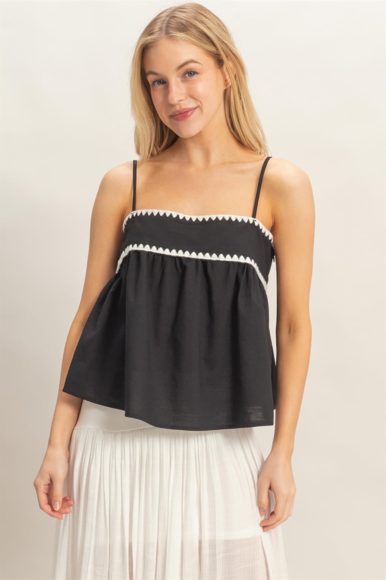 Sleeveless Babydoll Top