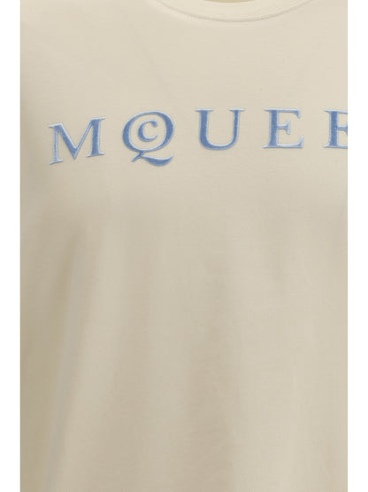 Cotton T-Shirt Chalk/Ice Blue