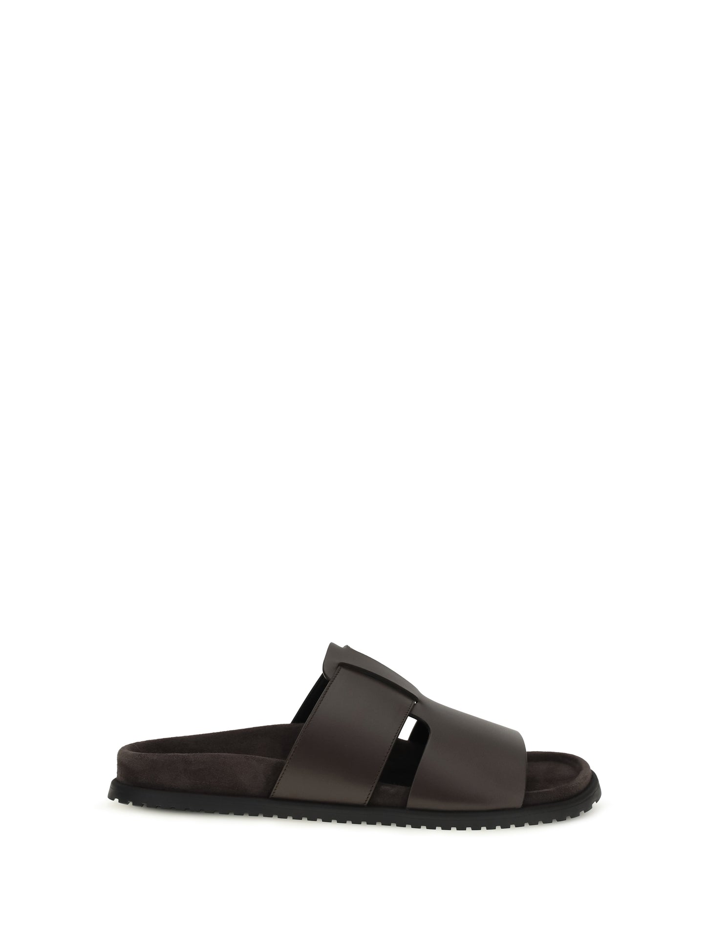Sandals Brown Calf Leather