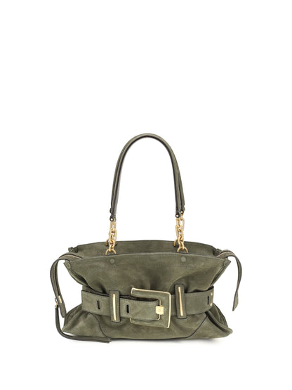 Handbag Anthem Suede Green