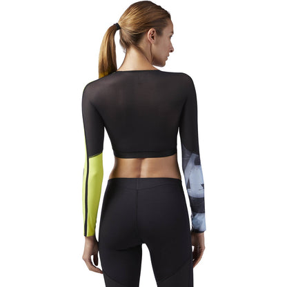 Reebok Women's Rcf Crossfit Cropped Compression Longsleeve