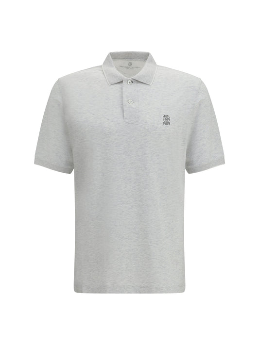 Polo Shirt Pearl/White
