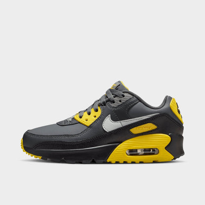 [cd6864-702] Grade School Nike Air Max 90 Ltr 'smoke Grey Light Silver (gs)'