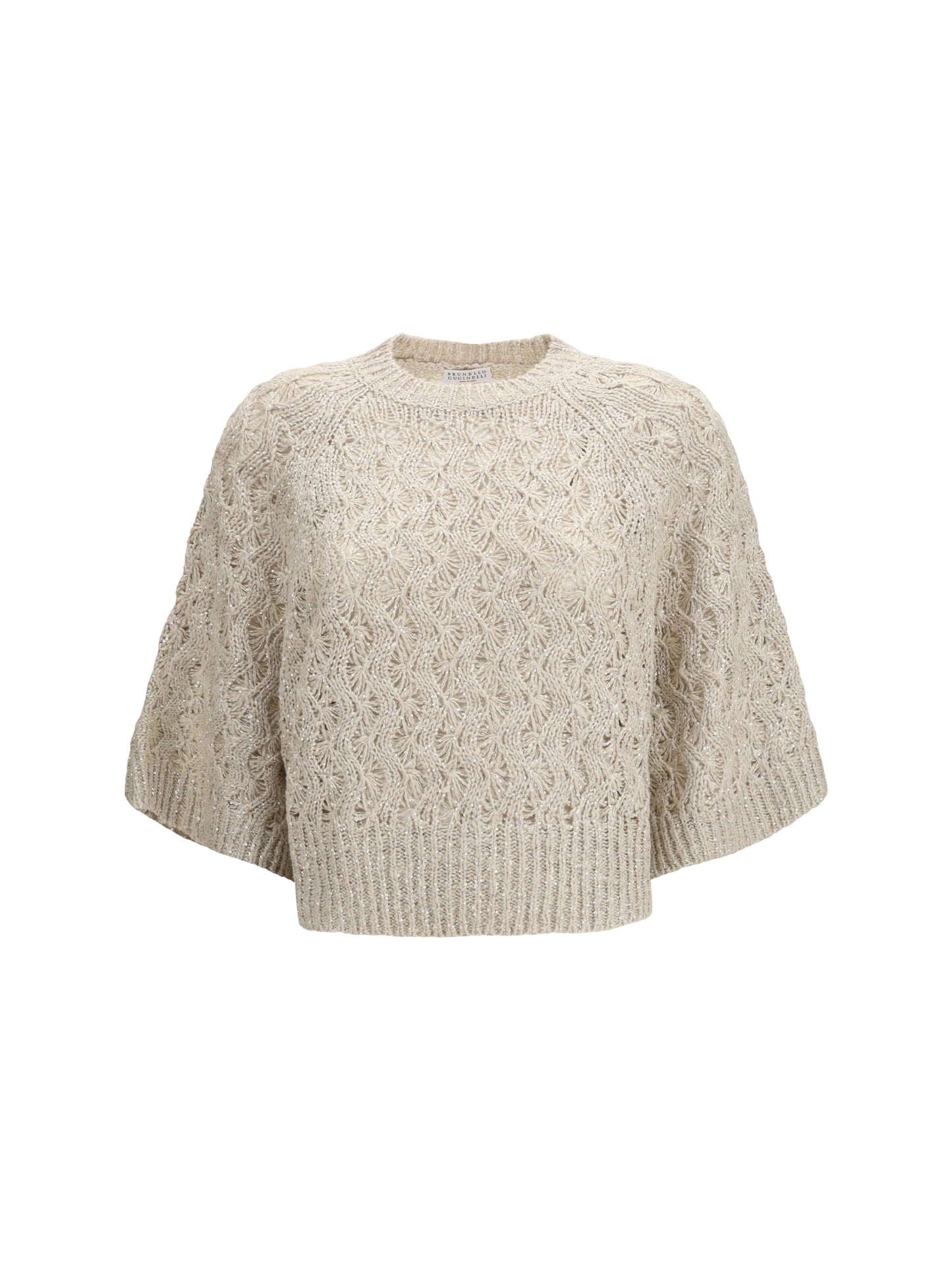 Sweater Open-Knit Silk Blend