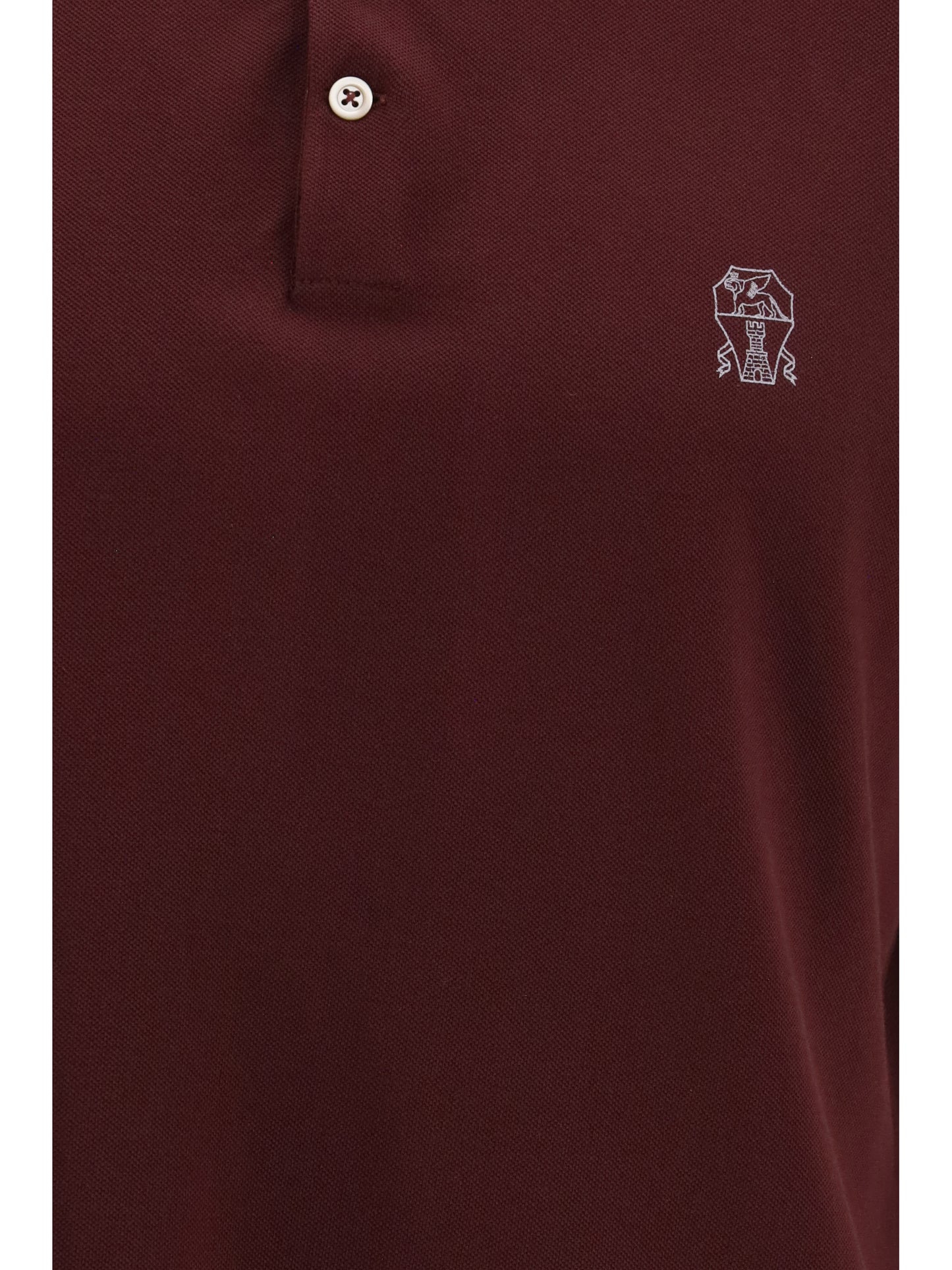 Polo Shirt Burgundy/Grey
