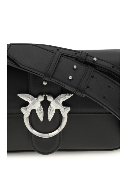 Shoulder Bag Mini Love Calf Leather Black