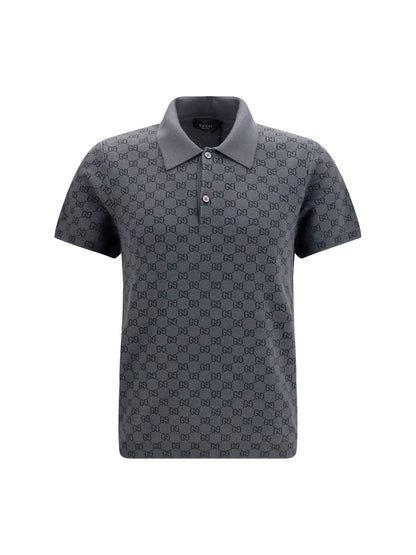 Polo Shirt GG Jacquard New Grey/Rock