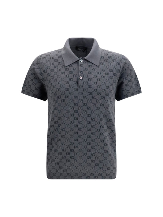 Polo Shirt GG Jacquard New Grey/Rock