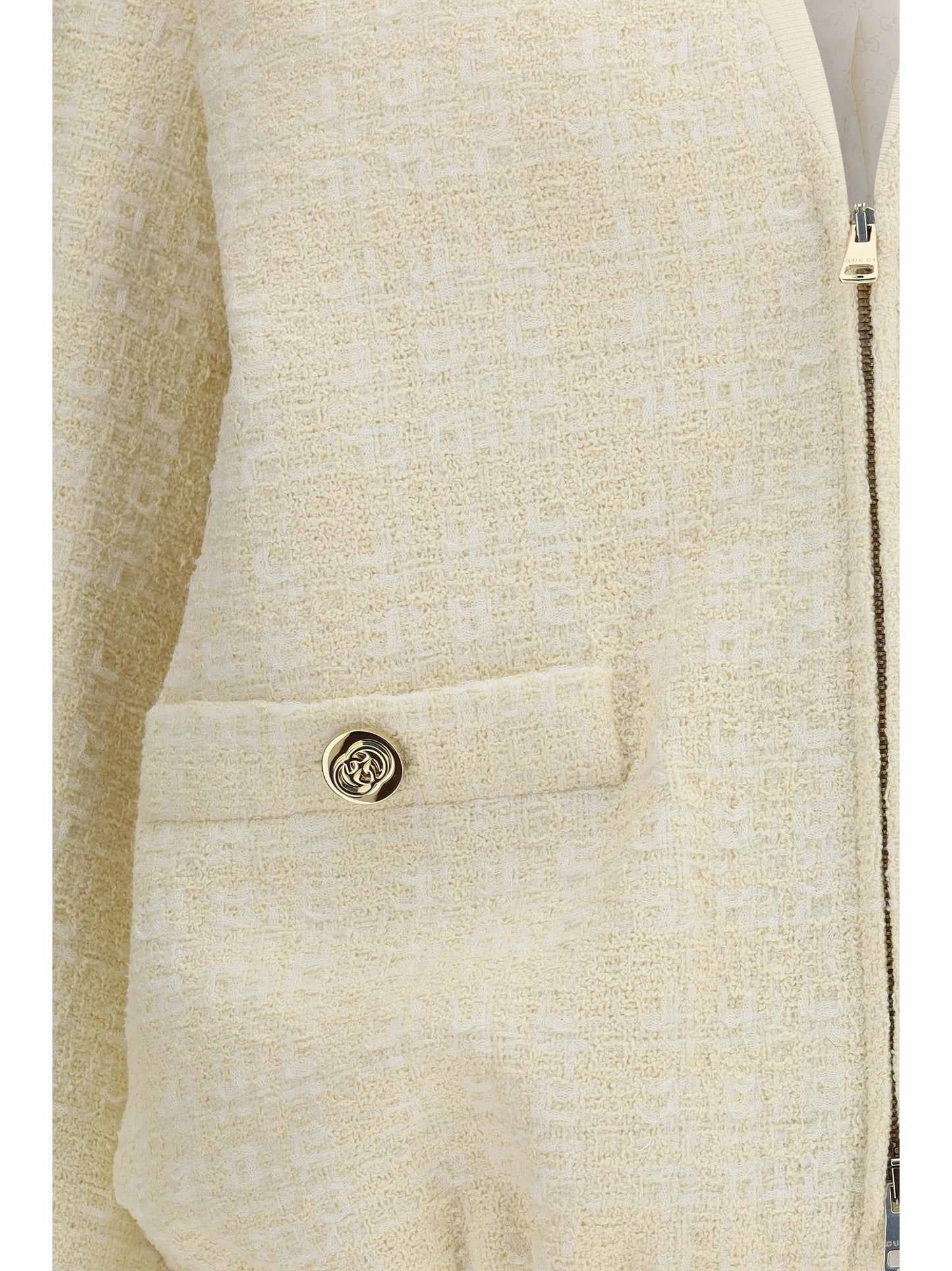Tweed Jacket Beige/White