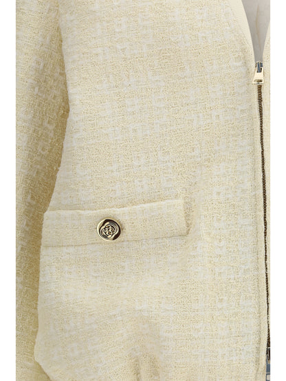Tweed Jacket Beige/White