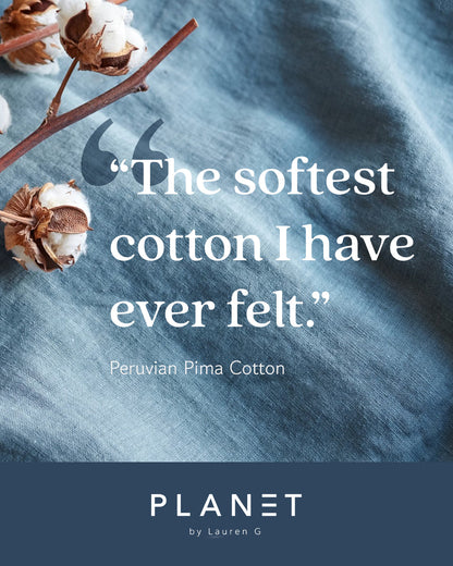 Pima Cotton Jackie O Top - Cornflower