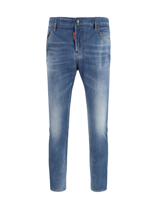 Cotton Jeans Navy Blue