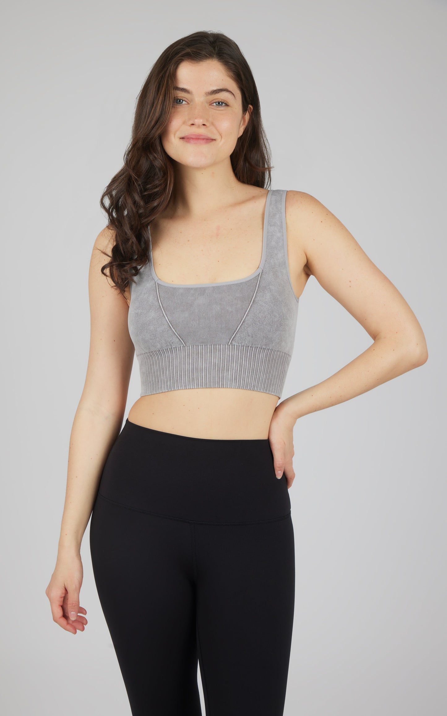 2 PK Stonewash Seamless Bra Tank - Our Cafe Story