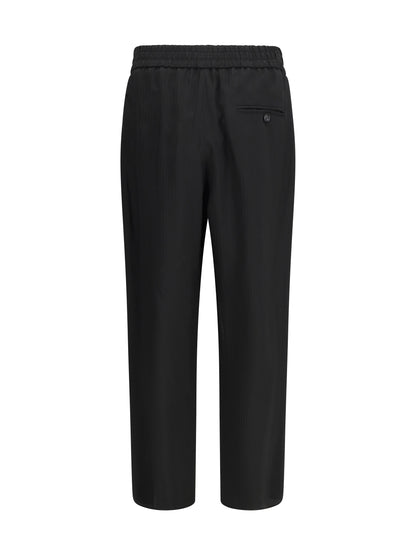 Wide-Leg Viscose Pants Black Beauty
