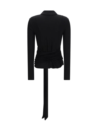 Shirt Marl Mesh Black
