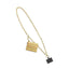 Gold Chain with Gold Zipper Pouch