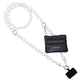 White Chain - Black Pouch (Hardware: Silver)