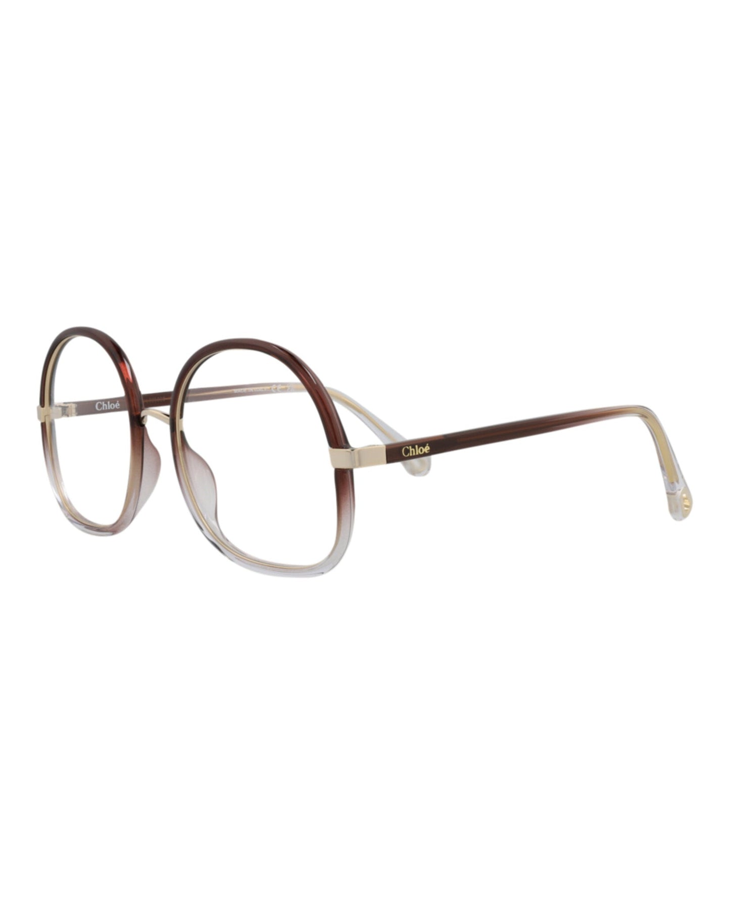 Chloé Round-Frame Injection Optical Frames by Carro Luxury Maison