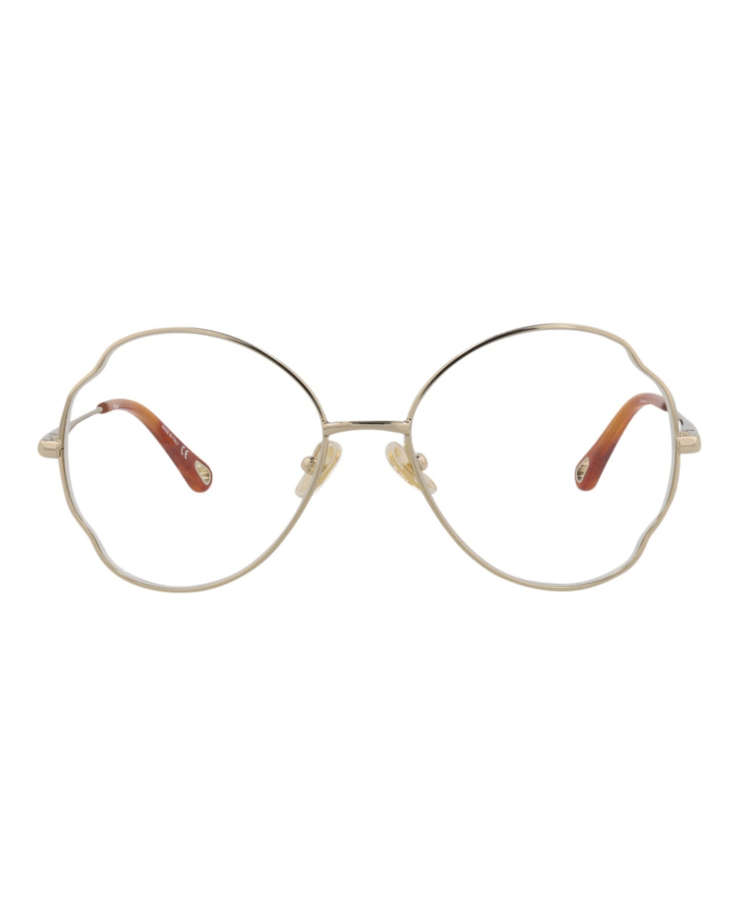 Chloé Round-Frame Metal Optical Frames by Carro Luxury Maison