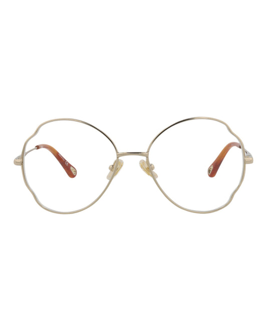 Chloé Round-Frame Metal Optical Frames by Carro Luxury Maison