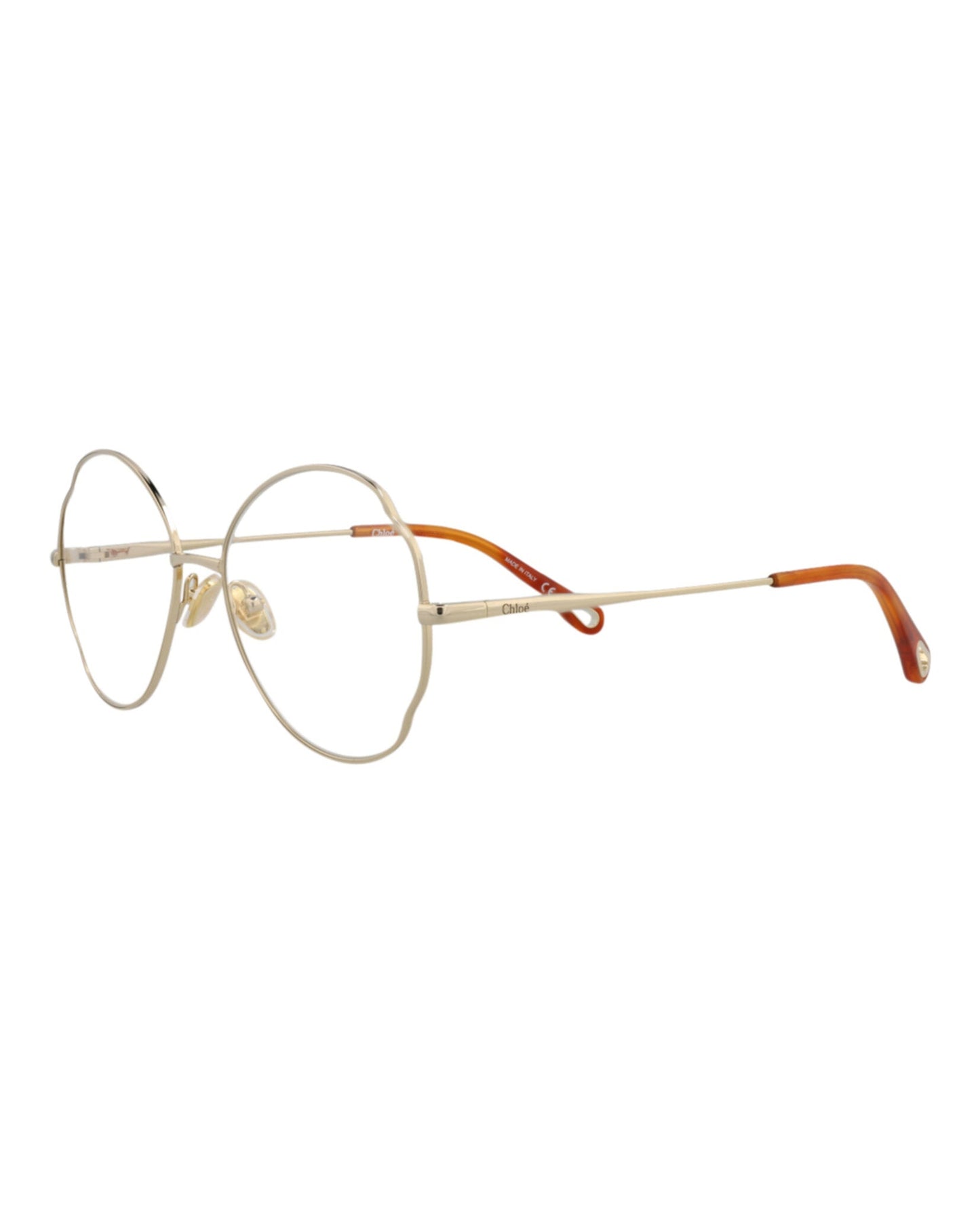 Chloé Round-Frame Metal Optical Frames by Carro Luxury Maison