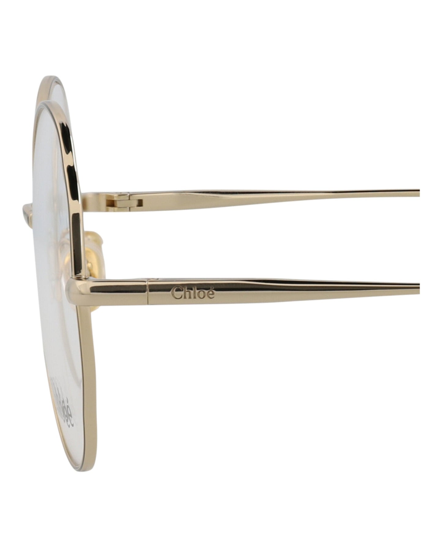 Chloé Round-Frame Metal Optical Frames by Carro Luxury Maison
