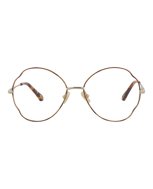 Chloé Round-Frame Metal Optical Frames by Carro Luxury Maison