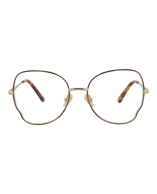 Chloé Round-Frame Metal Optical Frames by Carro Luxury Maison