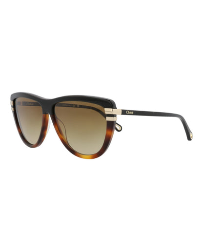 Chloé Square-Frame Recycled Acetate Sunglasses
