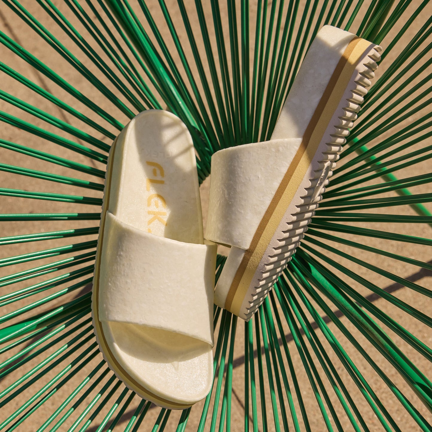 Fleks Unisex East Beach Slide Platform - Chamois