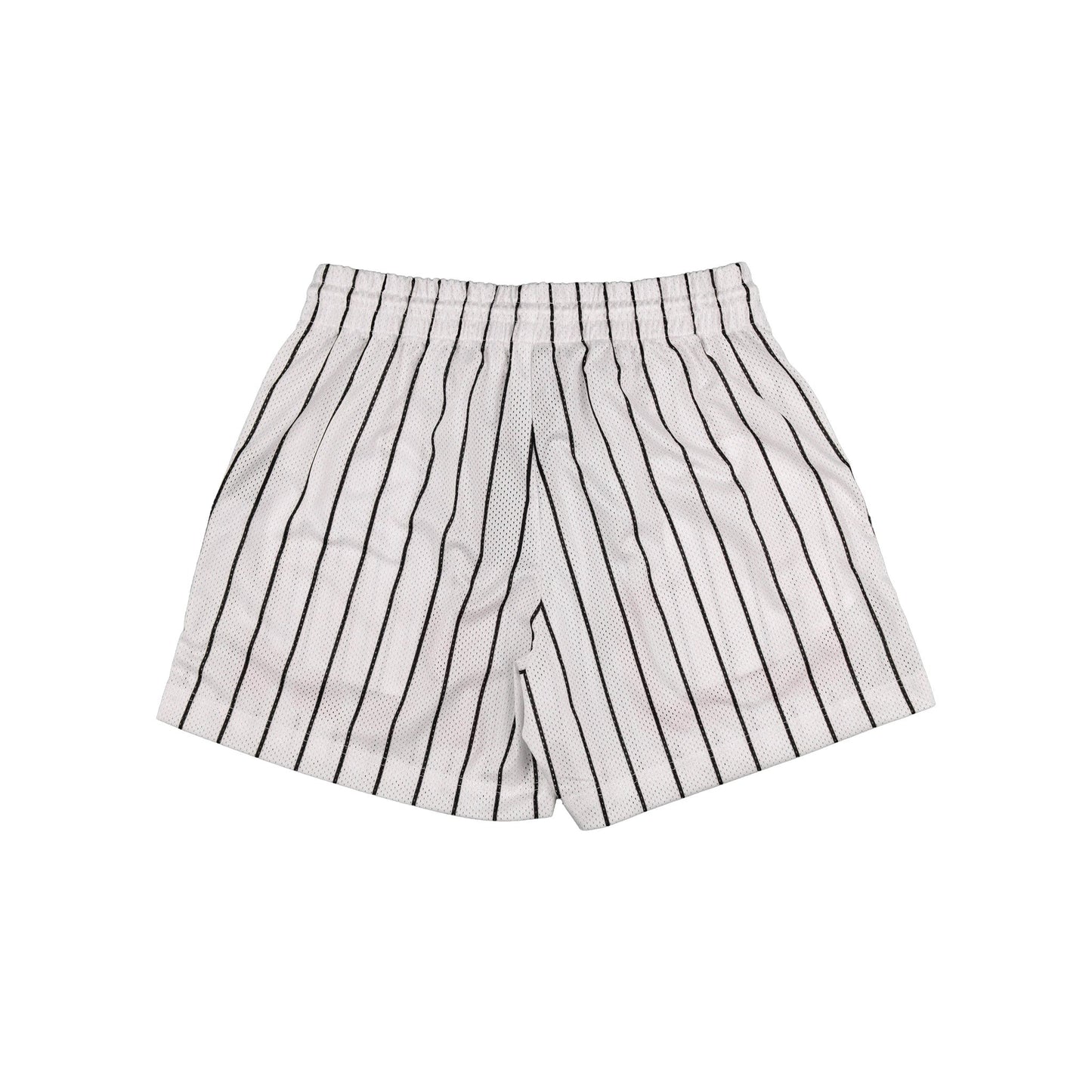Common Hype Split Pinstripe Mesh Short Ivory