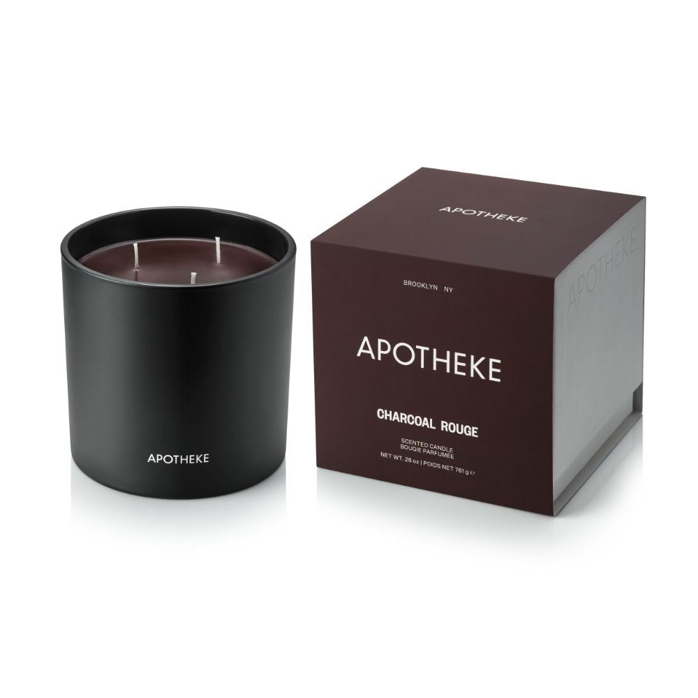 APOTHEKE Charcoal Rouge 3-Wick Candle