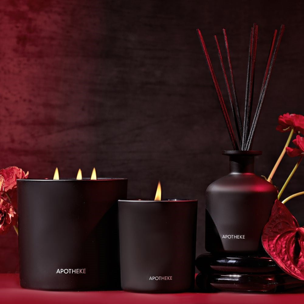 APOTHEKE Charcoal Rouge Reed Diffuser