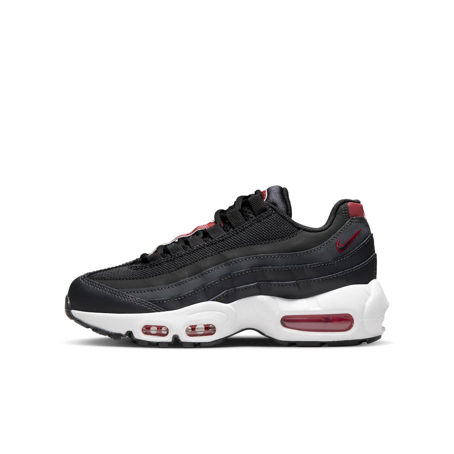 Nike Grade School Air Max 95 Recraft Gs 'Anthracite Team Red' Sneakers