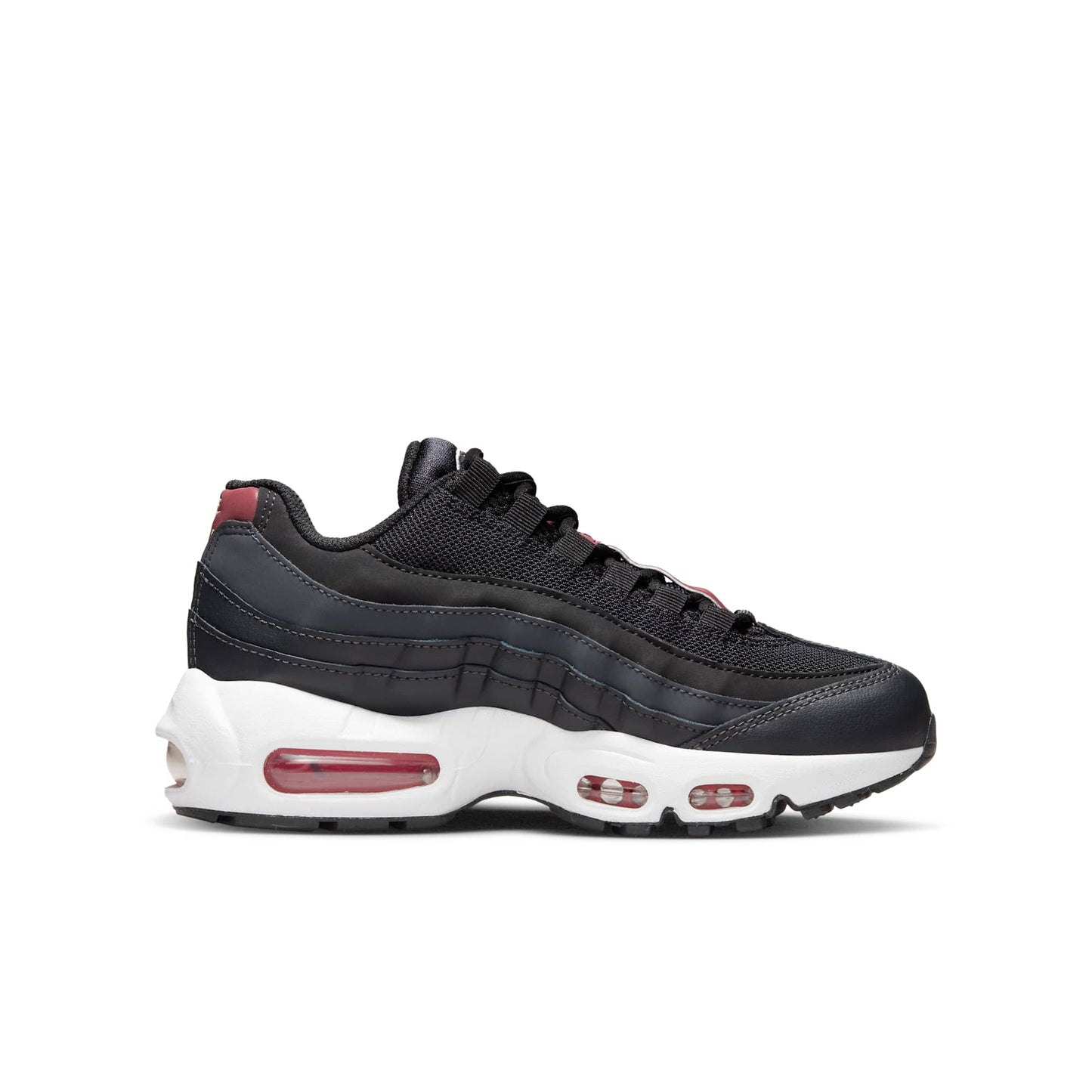 Nike Grade School Air Max 95 Recraft Gs 'Anthracite Team Red' Sneakers