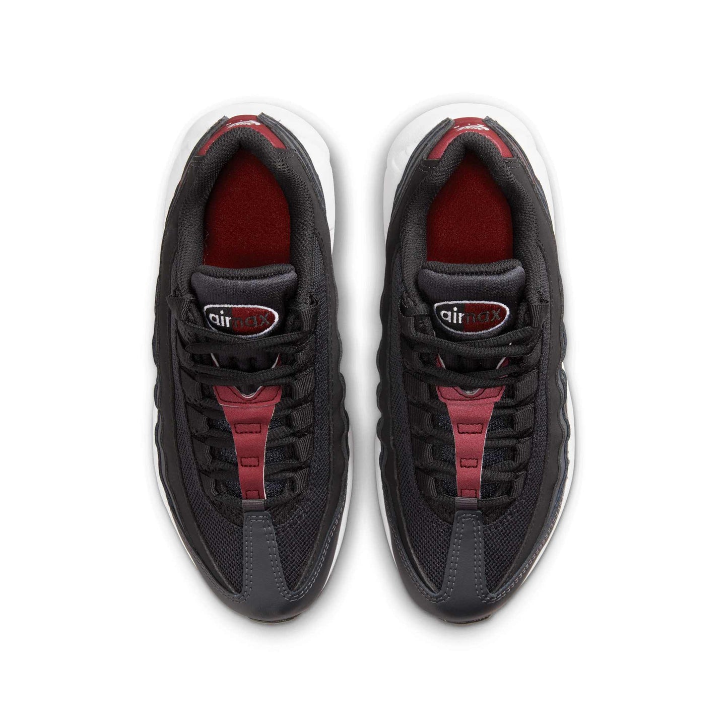 Nike Grade School Air Max 95 Recraft Gs 'Anthracite Team Red' Sneakers