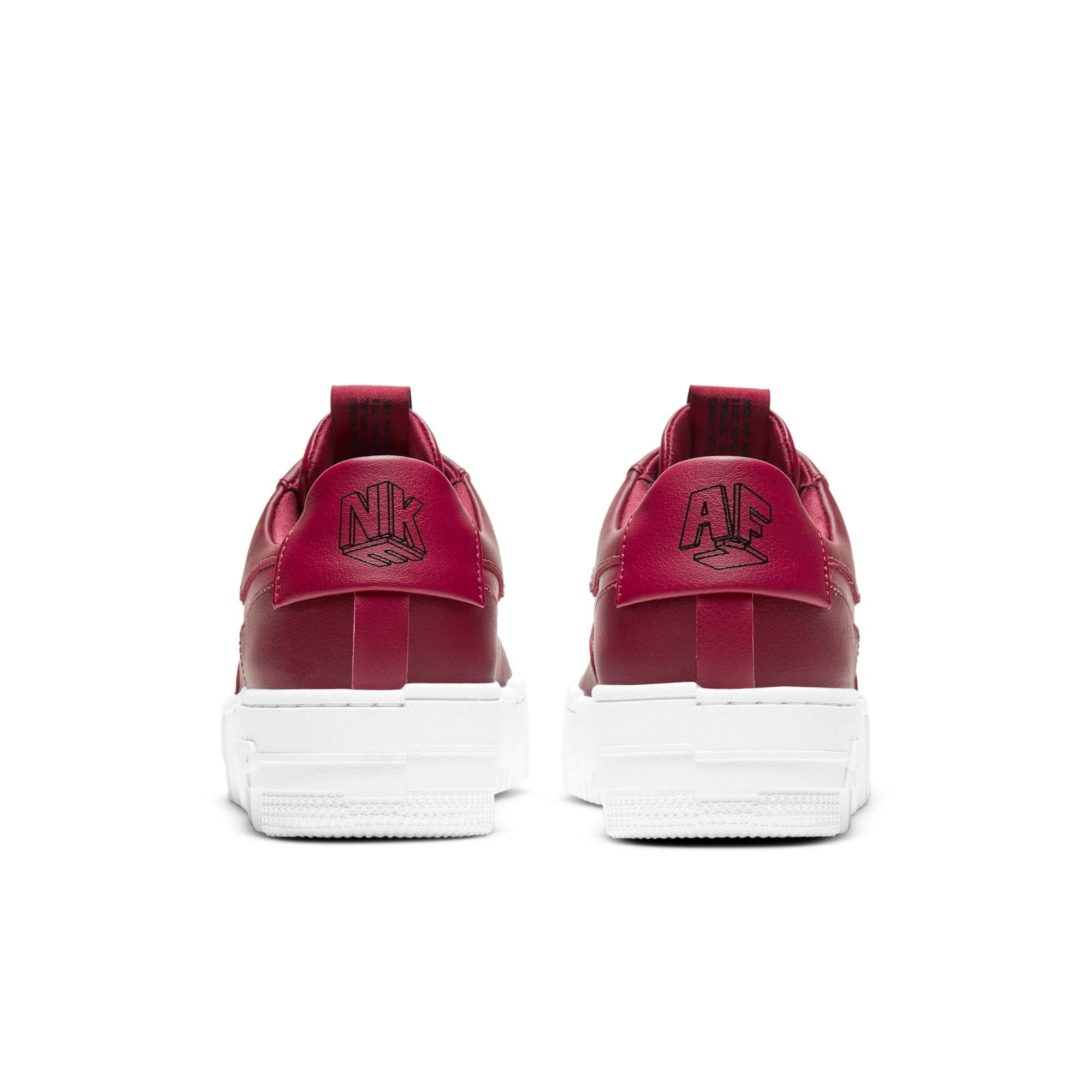 air force 1 pixel red