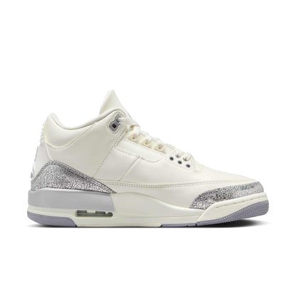 Air Jordan Women's Retro 3 'Sail Cement Grey ' Sneakers