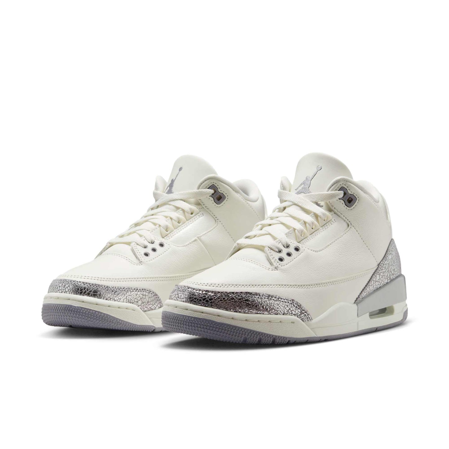 Air Jordan Women's Retro 3 'Sail Cement Grey ' Sneakers