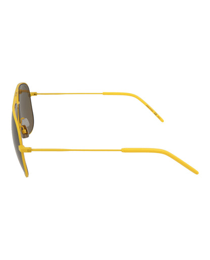 Saint Laurent Aviator-Style Metal Sunglasses