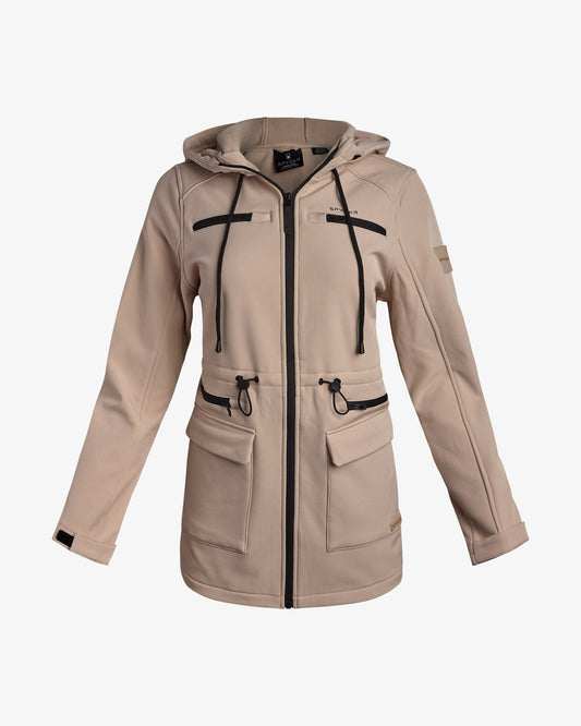 Women's Long Softshell Jacket - Clay