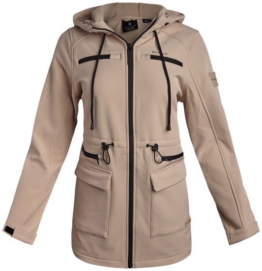 Spyder Womens Long Softshell Jacket - Clay