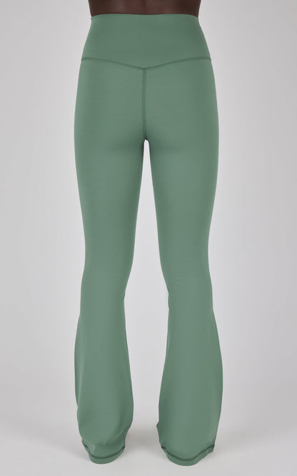 Lux Madison Crossover Elastic Free Waist 31 1/2 inch Flare Leg Pant