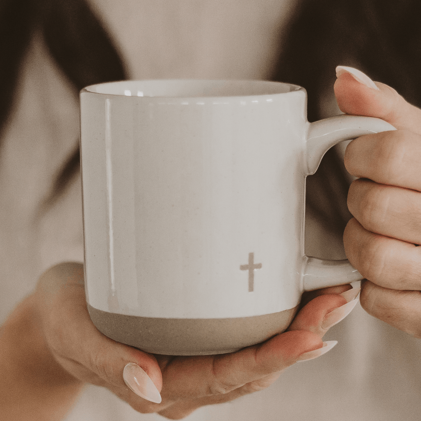 Cross 14 oz Stoneware Coffee Mug