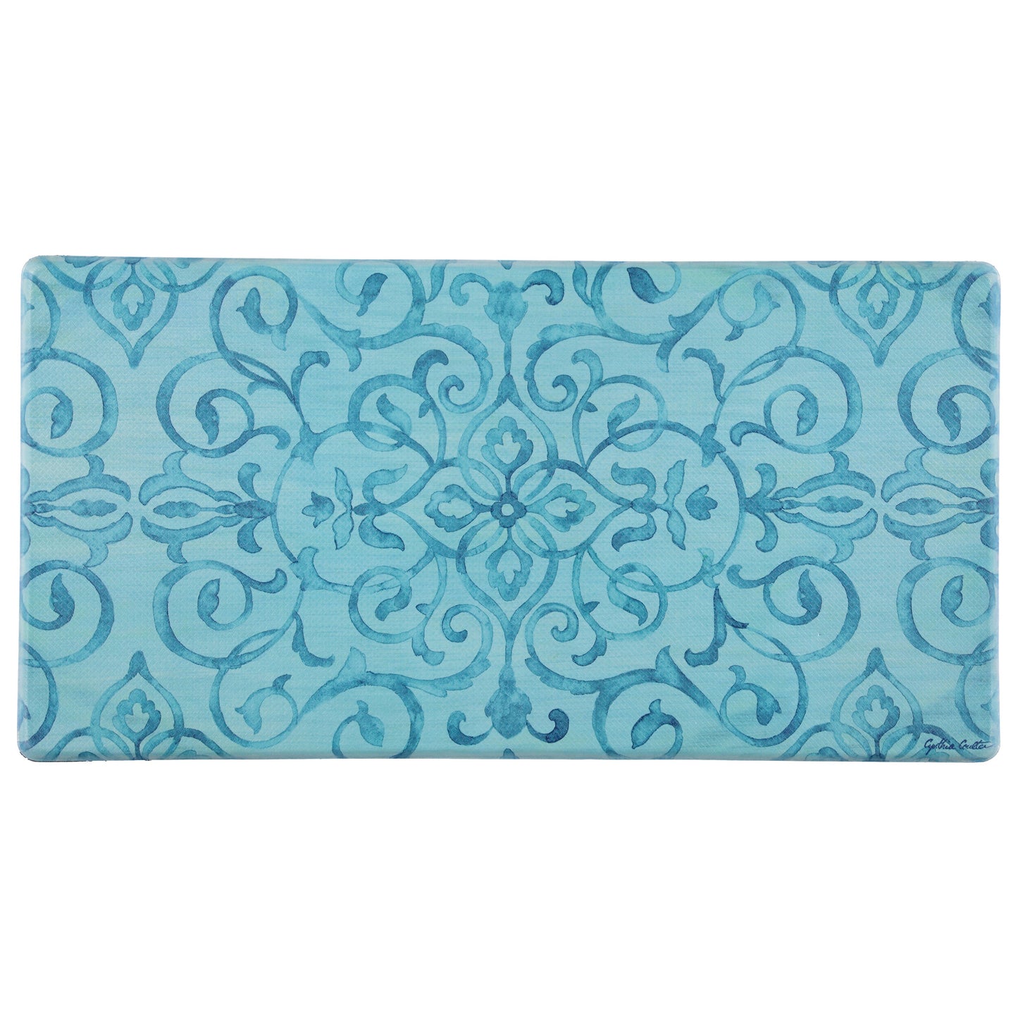 20"x39" Anti-Fatigue Embossed Floor Mat (Rustic Medallion)