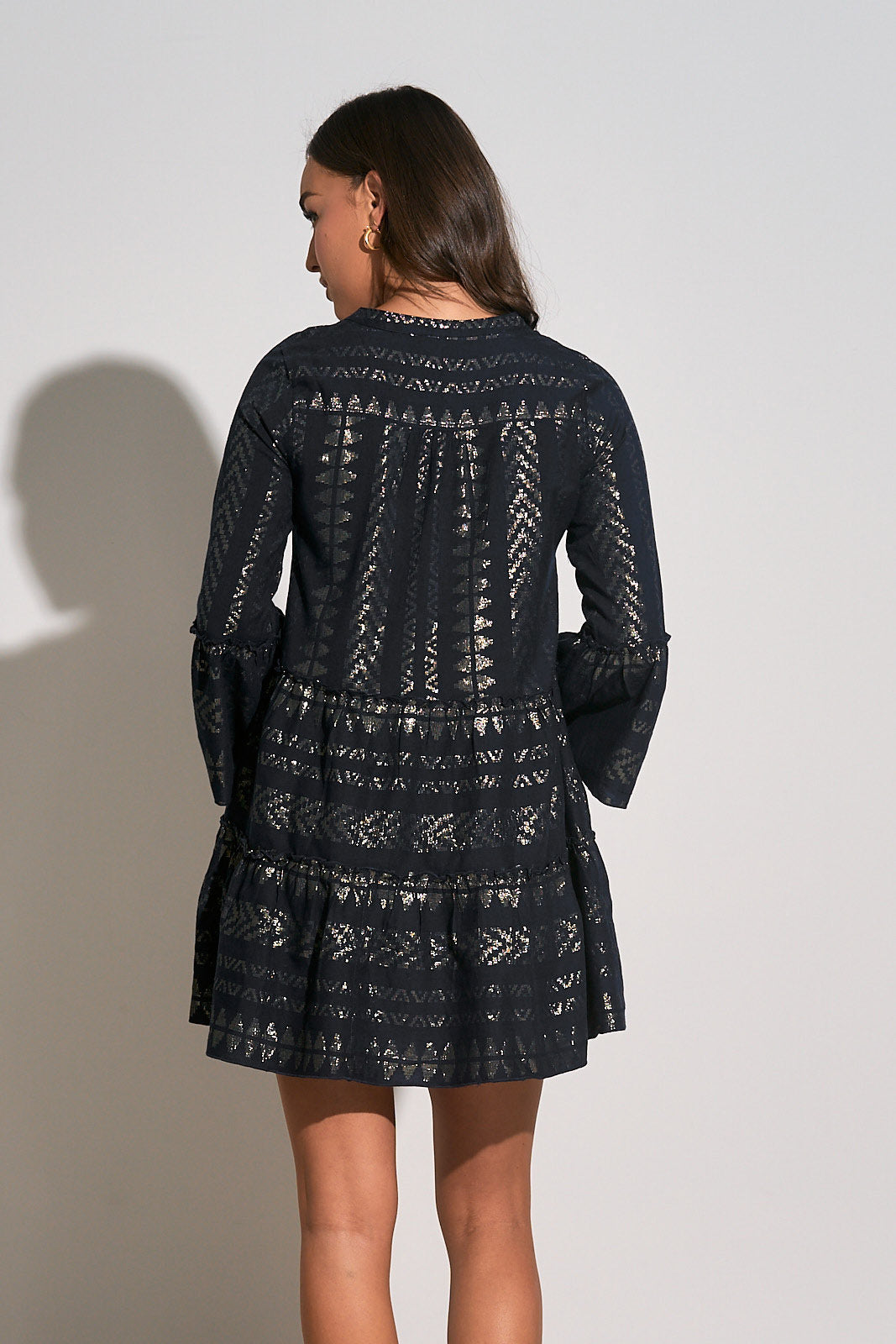 Clara Dress Black Gold