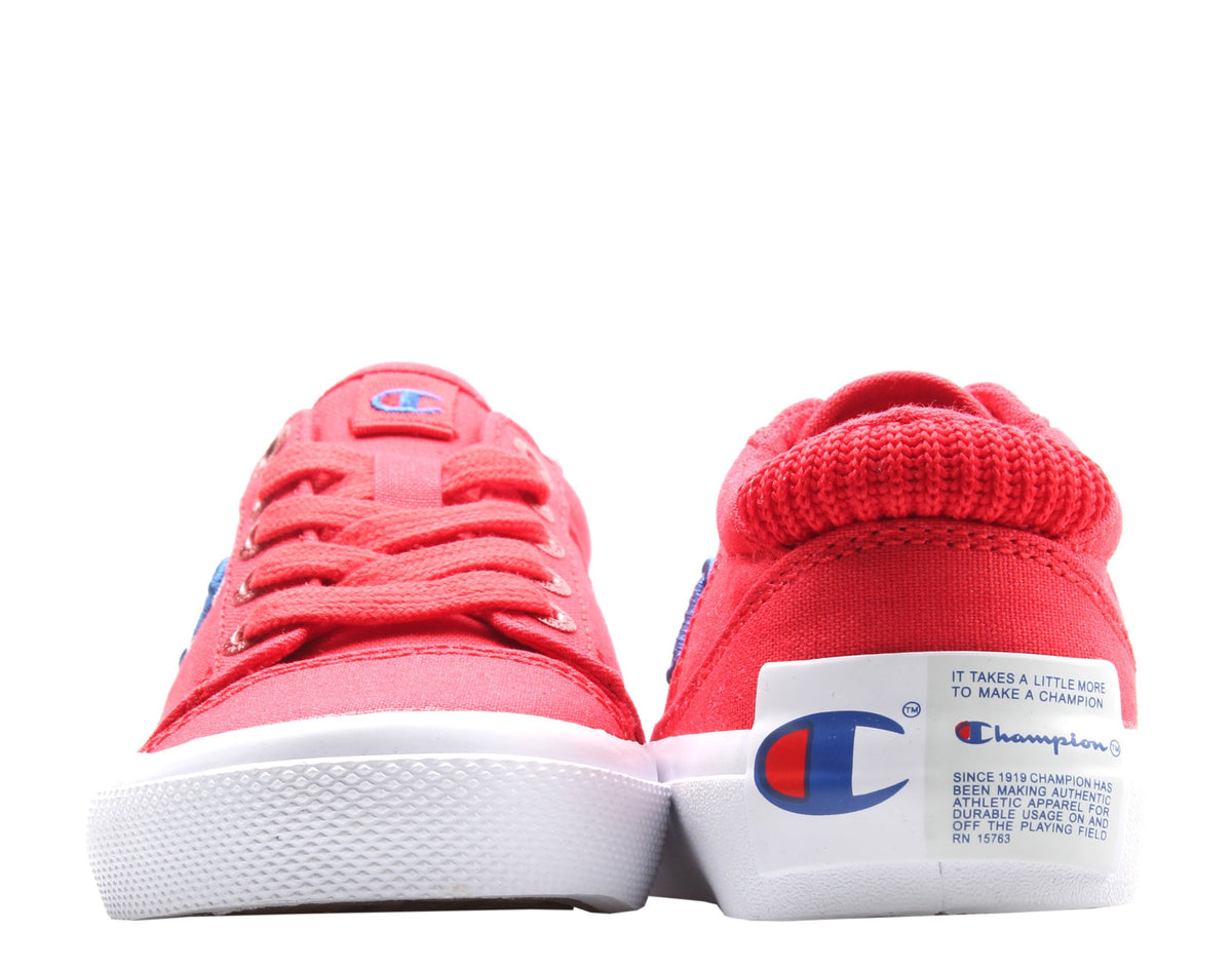 Champion Life Fringe Lo Scarlet Little Kids' (PS) Sneakers — Red Canvas Low-Top
